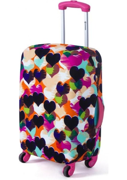 No.4 Tarzı L Beden 1 Adet Valiz Kılıfı Streç Kutu Seti Bavul Seyahat Kılıfı Koruyucu Bavul Kılıfı Baskılı Çizgili Toz Örtüsü Seyahat Aksesuarları (Yurt Dışından) modelleri