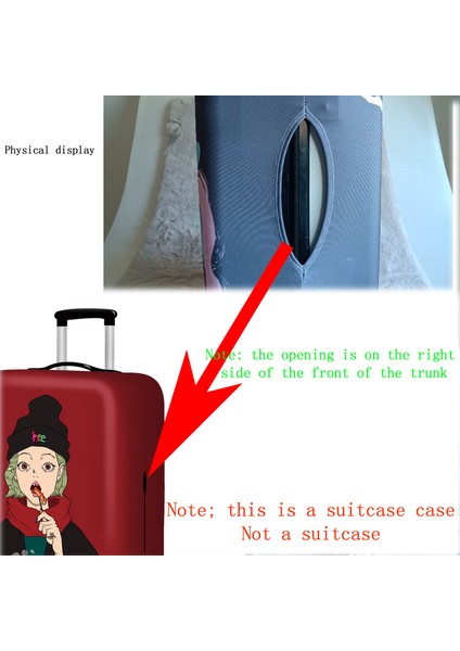 B Tarzı M Beden Elastik Valiz Koruyucu Kılıf Kılıfı Çanta Korumalı Kapak Trolley Kılıfları Kapaklar 3D Seyahat Aksesuarları Kedi Desen T (Yurt Dışından) modelleri