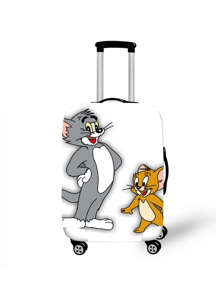 B Tarzı M Beden Elastik Valiz Koruyucu Kılıf Kılıfı Çanta Korumalı Kapak Trolley Kılıfları Kapaklar 3D Seyahat Aksesuarları Kedi Desen T (Yurt Dışından) indirimleri