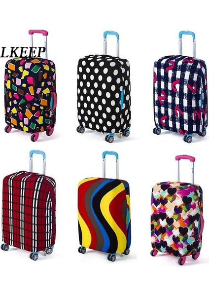 Kırmızı Stil M Beden Seyahat Valizi Korumalı Kapak Trolley Çanta Toz Örtüsü Seyahat Aksesuarları Paket Düzenleyici Çok Renkli (Yurt Dışından) fırsatları