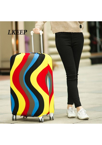 Kırmızı Stil M Beden Seyahat Valizi Korumalı Kapak Trolley Çanta Toz Örtüsü Seyahat Aksesuarları Paket Düzenleyici Çok Renkli (Yurt Dışından) indirimleri