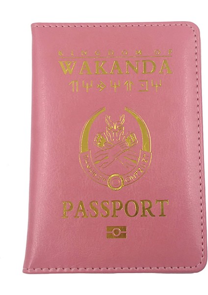 No.4 Tarzı Wakanda Pasaport Tutucu Seyahat Aksesuarları Kadın Fonksiyon Pu Deri Kapak Depolama Organizatörü Iş Kredi Kimlik Kartı Cüzdanı Case (Yurt Dışından)
