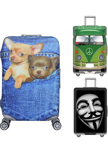 Kovboy Kedisi Stili Xl Beden Qehııe Seyahat Esneklikli Bagaj Kılıfı Karikatür Köpek Toz Kılıfı Kowboylar Bavul Koruyucu Kılıf Bavul Kapağı (Yurt Dışından) fiyatları