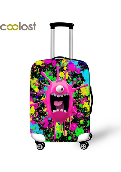 XTGL08 Stili S Beden 3 Boyutlu Karikatür Seyahat Valiz Koruyucu Kapaklar Kadın Erkek Renkli Valiz Çocukları Bavul Seyahat Aksesuarları (Yurt Dışından) modelleri