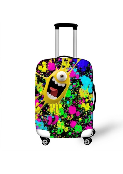 XTGL08 Stili S Beden 3 Boyutlu Karikatür Seyahat Valiz Koruyucu Kapaklar Kadın Erkek Renkli Valiz Çocukları Bavul Seyahat Aksesuarları (Yurt Dışından) indirimleri