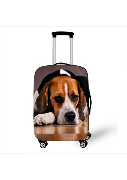 PXTDOG03X Stili S Beden 3D Sibirya Kurdu Desenli Seyahat Elastik Toz Valizi Kılıfı Koruyucu Kılıfı (Yurt Dışından) indirimleri