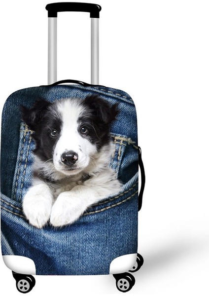 HW6671 Stili S Beden Cep Hayvan Köpek Seyahat Aksesuarları Valiz Koruyucu Kapaklar Inç Elastik Bagaj Toz Kapağı Vaka Esnek Koru (Yurt Dışından)