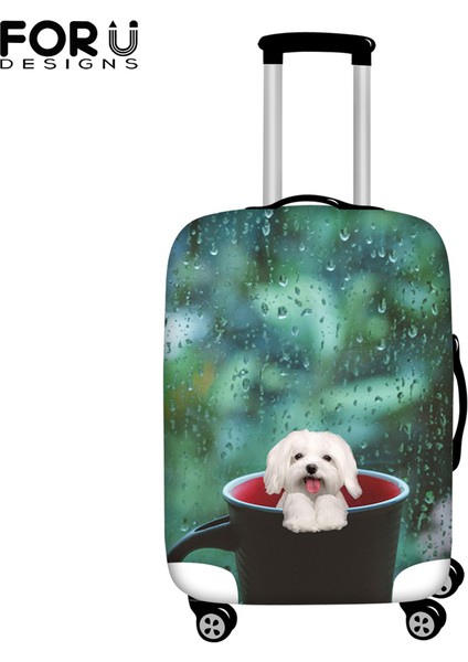 HTAG430F26 Stili L Beden Forudesıgns Labrador Köpek Sanatı Baskı Kalınlaştırılmış Valiz Koruyucu Kılıf Seyahat Valiz Kapağı (Yurt Dışından)