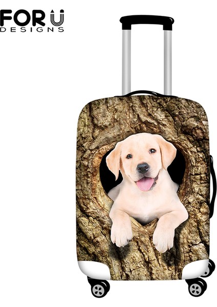HTAG430F26 Stili L Beden Forudesıgns Labrador Köpek Sanatı Baskı Kalınlaştırılmış Valiz Koruyucu Kılıf Seyahat Valiz Kapağı (Yurt Dışından) indirimleri