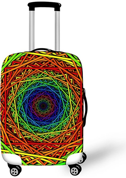 Bagaj Kapağı Stili S Beden Geometri Desenli Valiz Toz Kapağı Kalın Elastik Valiz Koruyucu Kılıf Inch Valiz Kapak Seyahat Aksesuarları Için (Yurt Dışından)