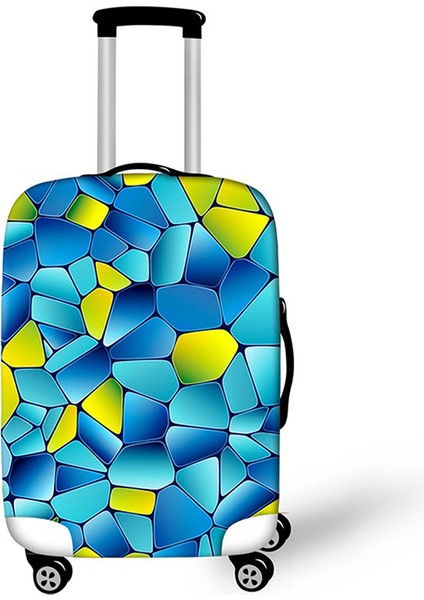 Bagaj Kapağı Stili S Beden Geometri Desenli Valiz Toz Kapağı Kalın Elastik Valiz Koruyucu Kılıf Inch Valiz Kapak Seyahat Aksesuarları Için (Yurt Dışından) modelleri