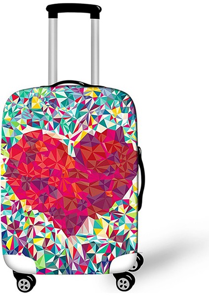 Bagaj Kapağı Stili S Beden Geometri Desenli Valiz Toz Kapağı Kalın Elastik Valiz Koruyucu Kılıf Inch Valiz Kapak Seyahat Aksesuarları Için (Yurt Dışından) fırsatları