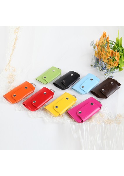 Yeşil Stil Etya Deri Anahtarlık Erkek Kadın Anahtar Tutucu Organizer Kılıf Araba Anahtar Çantası Cüzdan Ev Sahibi Anahtarlık Moda Mini Anahtar Çantaları (Yurt Dışından) modelleri