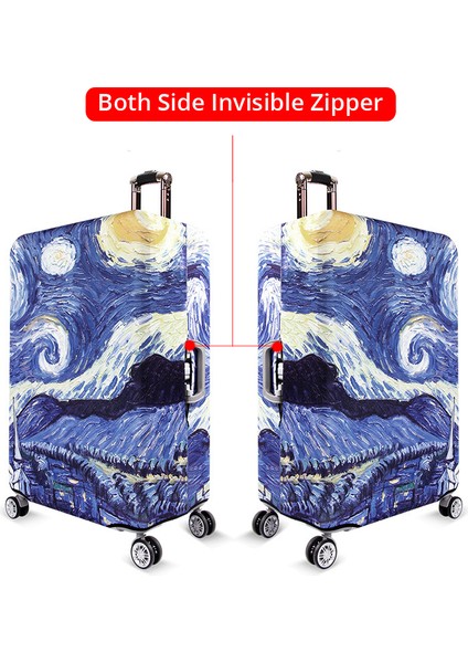 Stil 2 Mor Stil Xl Beden Yıldızlı Gökyüzü Kalın Seyahat Valizi Koruyucu Kapaklar Yüksek Elastik Kapak Için Inç Bavul Kalın Bagaj Kapağı XT912 (Yurt Dışından) fırsatları