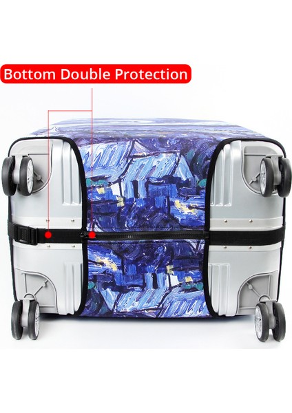 Stil 2 Mor Stil Xl Beden Yıldızlı Gökyüzü Kalın Seyahat Valizi Koruyucu Kapaklar Yüksek Elastik Kapak Için Inç Bavul Kalın Bagaj Kapağı XT912 (Yurt Dışından) indirimleri