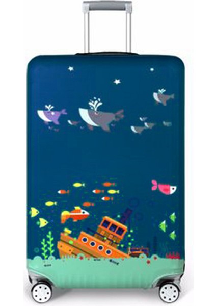 Kedi Stili M Beden Seyahat Valizi Koruyucu Kılıf Elastik Bagaj Toz Örtüsü 18''-32'' Valiz Üzerine Uygundur (Yurt Dışından) modelleri