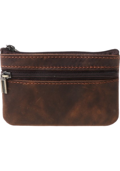 Reklam Stili Kadın Erkek Retro Inek Derisi Ince Anahtarlık Cüzdan Fermuarlı Çevrili Cüzdan Yeni Moda Unisex El Çantası 11.5x7.5cm (Yurt Dışından) fiyatları