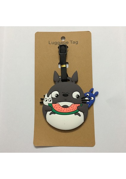 C Stili Sevimli Karikatür Totoro Bagaj Etiketi Seyahat Aksesuarları Isim Kimlik Tutucu Etiket Bagaj Bavul Su Geçirmez Yumuşak Etiket Drop-Ship (Yurt Dışından)