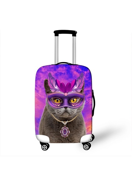 XTMJM02 Stili S Beden Ev Kedisi Bavul Koruyucu Örtüsü Su Geçirmez Valiz Kılıfı Kadınlar 3D Baskı Seyahat Aksesuarları Toz Yağmurluk Bavul Koruyucu Örtü -Amac: (Yurt Dışından)