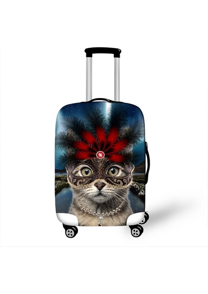 XTMJM02 Stili S Beden Ev Kedisi Bavul Koruyucu Örtüsü Su Geçirmez Valiz Kılıfı Kadınlar 3D Baskı Seyahat Aksesuarları Toz Yağmurluk Bavul Koruyucu Örtü -Amac: (Yurt Dışından) indirimleri
