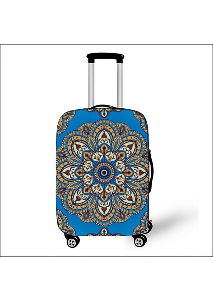 PXTMADALA08 Stili M Beden Mandala Çiçekli Baskılı Valiz Kılıfı Seyahat Aksesuarları Elastik Anti Toz Kadın Bavul Kılıfı Kapakları Için Yolculuk (Yurt Dışından)