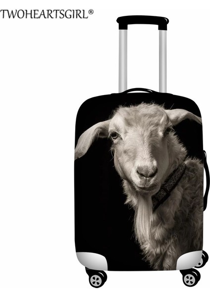 Z5717F26 Stili Xl Beden Twoheartsgırl Sevimli Hayvan Köpek Baskılı Valiz Toz Kapakları Seyahat Valizi Kılıfı Bagaj Kılıfı Koruyucu (Yurt Dışından)
