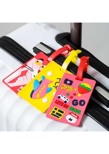 Ben Stil Yaratıcı Bagaj Etiketi Hayvan Karikatür Silikon Valiz Kimlik Adres Tutucu Bagaj Taşıma Etiketleri Taşınabilir Etiket (Yurt Dışından) modelleri