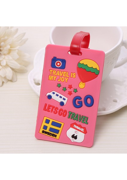 Ben Stil Yaratıcı Bagaj Etiketi Hayvan Karikatür Silikon Valiz Kimlik Adres Tutucu Bagaj Taşıma Etiketleri Taşınabilir Etiket (Yurt Dışından) indirimleri