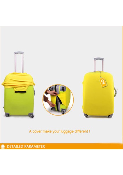 L2753F26 Style L Beden Twoheartsgirl Pembe Çiçekli Schnauzer Baskılı Seyahat Valizi Kılıfı Elastik Toz Geçirmez Valiz Koruyucu Uçuş Kılıfı (Yurt Dışından) fırsatları