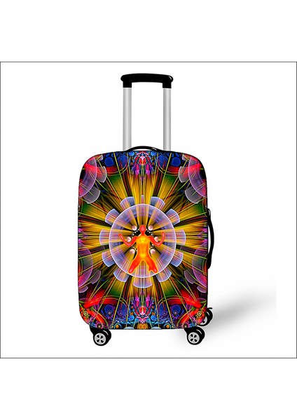PXTMADALA13 Stili S Beden Mandala Çiçekli Baskılı Valiz Kılıfı Seyahat Aksesuarları Elastik Anti Toz Kadın Bavul Kılıfı Kapakları Için Yolculuk (Yurt Dışından)