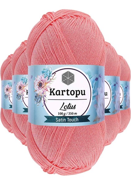 5 Adet Lotus Bikini Büstiyer Bluz Örgü Ipi K766 Gül Pembe
