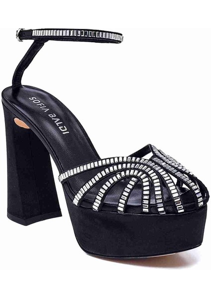 Farfa Siyah/gümüş Tekstil Kadın Platform