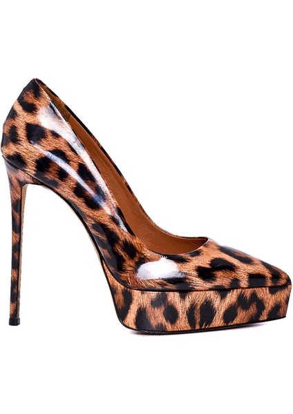 Loraly Leopar Rugan Kadın Platform modelleri