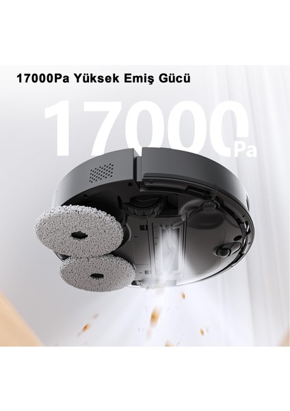 X40 Ultra Akıllı Robot Süpürge 17000Pa Emiş Gücü, Otomatik Toz Toplama, Mop Yıkama, Su Dolum ve AirGPT Yapay Zekâ Navigasyon Sistemi fiyatları