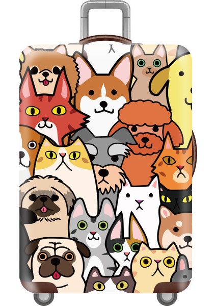 07 Bagaj Kapağı Stili M Beden Köpek Valizi Kapağı Elastikiyet Seyahat Valiz Koruyucu Kapak Inç Yüksek Seyahat Aksesuarları (Yurt Dışından)