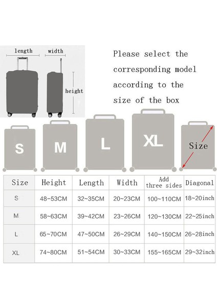 07 Bagaj Kapağı Stili M Beden Köpek Valizi Kapağı Elastikiyet Seyahat Valiz Koruyucu Kapak Inç Yüksek Seyahat Aksesuarları (Yurt Dışından) fiyatları
