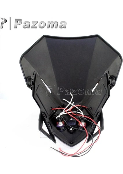 Turuncu Tarzı Streetfighter Için Siyah Evrensel Motosiklet Dirt Bike LED Görüş Far Ducati Honda Yamaha Suzuki Yz Cr Dr Drz Cbr (Yurt Dışından) indirimleri