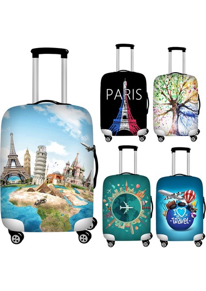 Z5437 Stili L Beden Forudesıgns 18''-32'' Seyahat Bavulu Koruyucu Toz Kapakları Esnek Seyahat Bavulu Kapakları Su Geçirmez Bagaj Kılıfı (Yurt Dışından) indirimleri