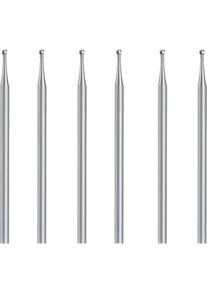 6 Adet Küresel Freze Seti, 3/32 Inç Saplı Küre Frezeler Oyma Uçları (1,8 Mm) (Yurt Dışından)