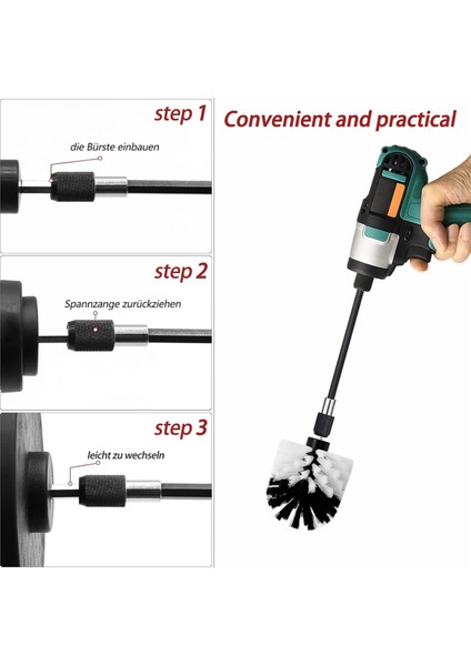 21 Adet Matkap Fırçası Ek Seti, Temizlik Için Elektrikli Fırça (Yurt Dışından) modelleri