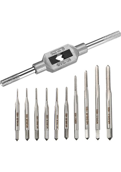 10 Adet Mikro-Taps Ucu Küçük El Vida Dişli Tapaları M1-M3.5 Hss (Yurt Dışından)