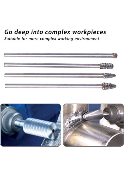 Döner Dosya Uzun Tungsten Çelik, 6mm Saplı Döner Freze Seti (Yurt Dışından) fırsatları