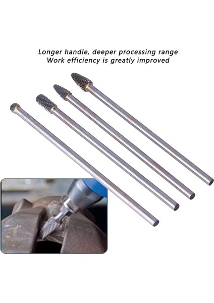 Döner Dosya Uzun Tungsten Çelik, 6mm Saplı Döner Freze Seti (Yurt Dışından) indirimleri