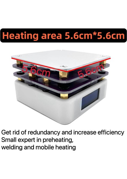 65W Mini Isıtma Masası Smd Ön Isıtma Onarım Istasyonu Pcb Kartı Aracı (Yurt Dışından)