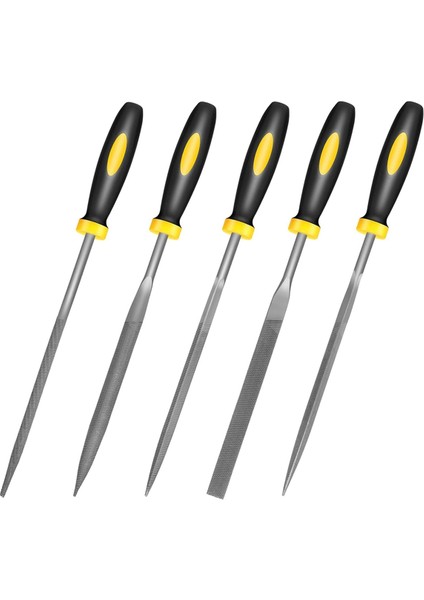 Küçük El Metal Dosya Seti, 6.3 Inç, 5 Parça, Dayanıklı Alaşımlı Çelik Iğne (Yurt Dışından)
