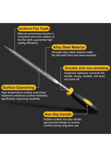 Küçük El Metal Dosya Seti, 6.3 Inç, 5 Parça, Dayanıklı Alaşımlı Çelik Iğne (Yurt Dışından) modelleri