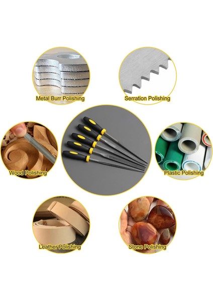 Küçük El Metal Dosya Seti, 6.3 Inç, 5 Parça, Dayanıklı Alaşımlı Çelik Iğne (Yurt Dışından) fırsatları