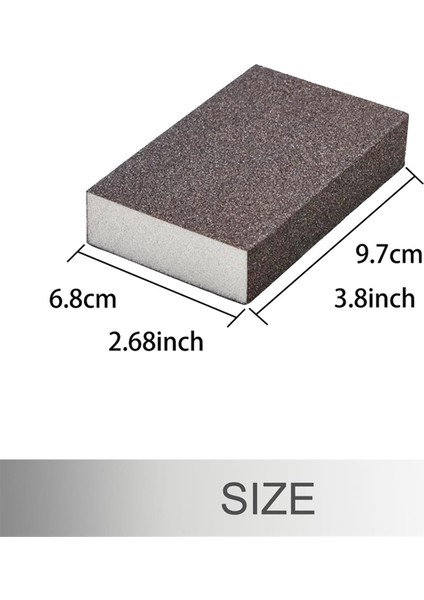 12 Adet Zımpara Süngeri 220 Grit Ince Zımpara Blokları (Yurt Dışından)