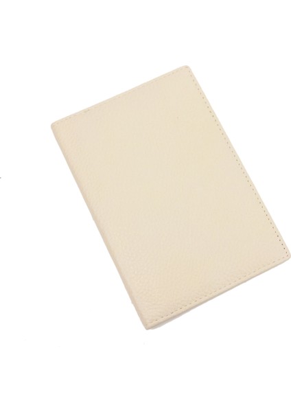 Krem Tarzı 10X14 cm Moda Kılıf Pasaport Tutucu Gerçek Deri Tane Dokulu Pasaport Kılıfı Taşınabilir Biniş Kılıfı Seyahat Aksesuarları Pasaport Seyahat Çantası (Yurt Dışından)