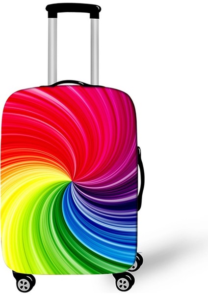 No.9 Tarzı Xl Beden Yüksek Esneklikte Bagaaj Koruyucu Kılıf Geometrik Renkli Baskı Seyahat Aksesuarları Inceleme Için Uygun Inç Bavul Kılıfı (Yurt Dışından) fırsatları